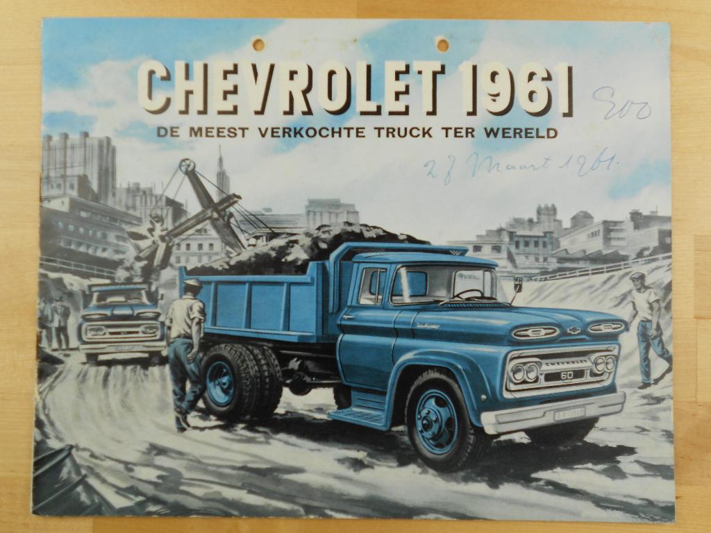 Chevrolet Apache C30 C40 C50 C60 Viking Brochure 1961, Chevrolet, Chevrolet, Ophalen of Verzenden, Zo goed als nieuw