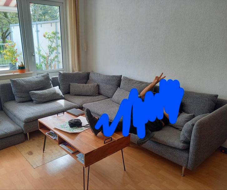 Ikea Soderhamn grijs hoezen voor bank, Huis en Inrichting, Banken | Bankstellen, Ophalen