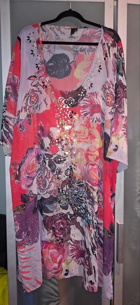 Yoek Jurk Maat XXL 54/56 - Kleurrijk en Comfortabel, Kleding | Dames, Yoek, Overige kleuren, Maat 46/48 (XL) of groter, Ophalen of Verzenden