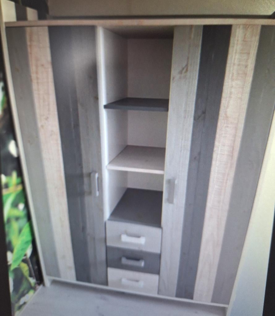 Kledingkast steigerhout, Met deur(en), 100 tot 150 cm, Ophalen of Verzenden, Zo goed als nieuw