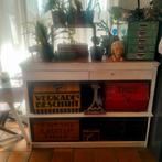 Antieke houten toonbank met opbergruimte, Ophalen of Verzenden