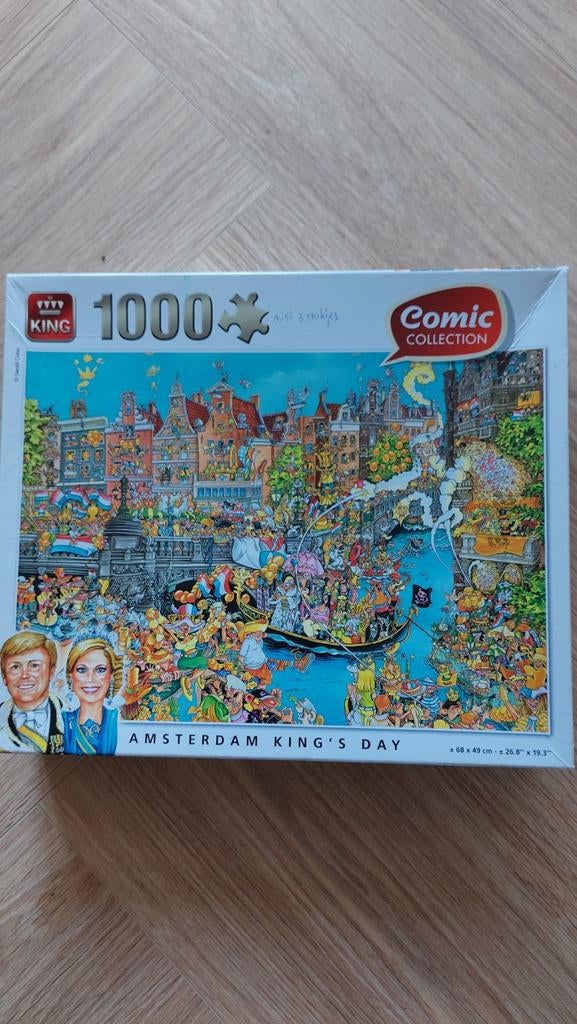 Amsterdam King's day puzzle, Ophalen, 500 t/m 1500 stukjes, Zo goed als nieuw, Legpuzzel