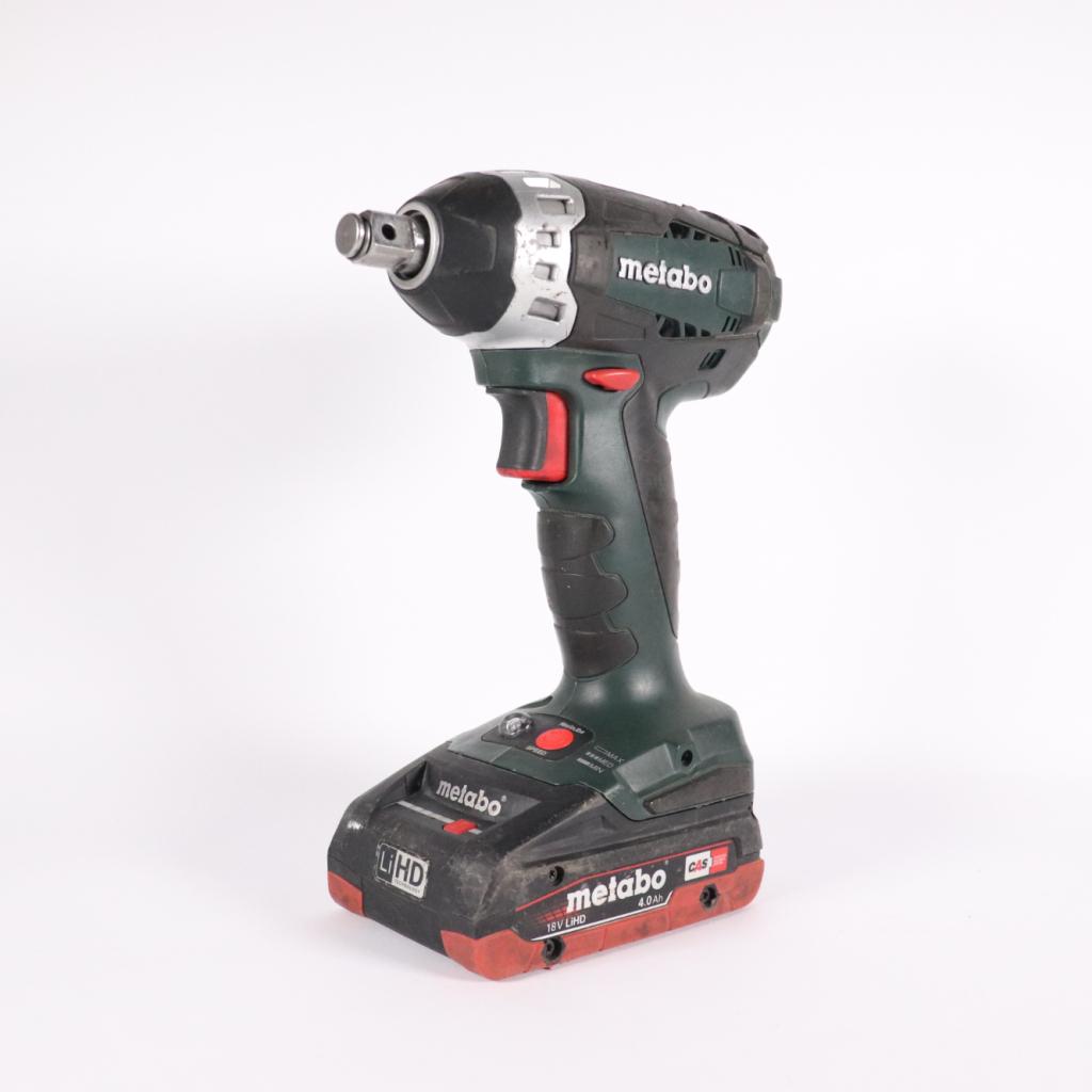 Metabo SSW 18 LTX 200 + 18V 4Ah Accu - Gebruikte Staat, Metabo, Gebruikt, Support@metabo.com, Metabo Corporation, Metabo-Werke GmbH, 
72622 Nürtingen
Germany