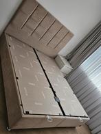 Boxspring 180x200, Beige, Tweepersoons, Ophalen of Verzenden, Zo goed als nieuw