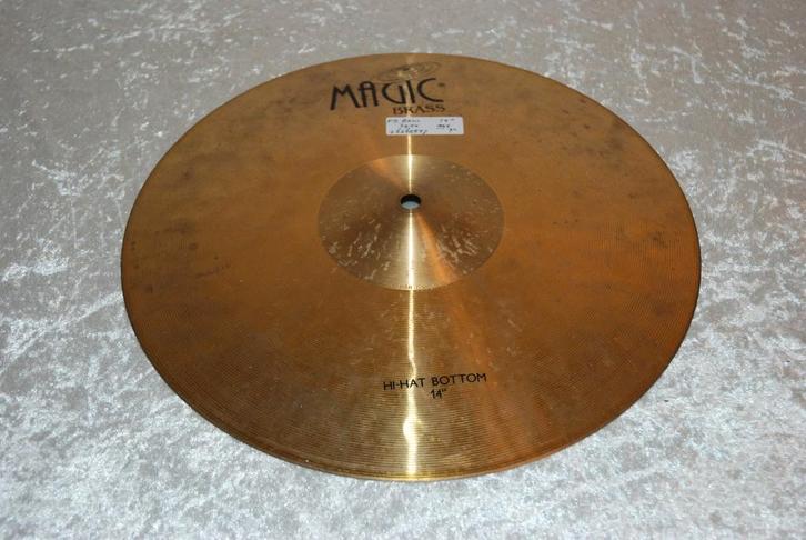 Magic Brass Los bottom hihat bekken 994gr 14 inch <26260557>, Muziek en Instrumenten, Instrumenten | Onderdelen, Gebruikt, Drums of Percussie