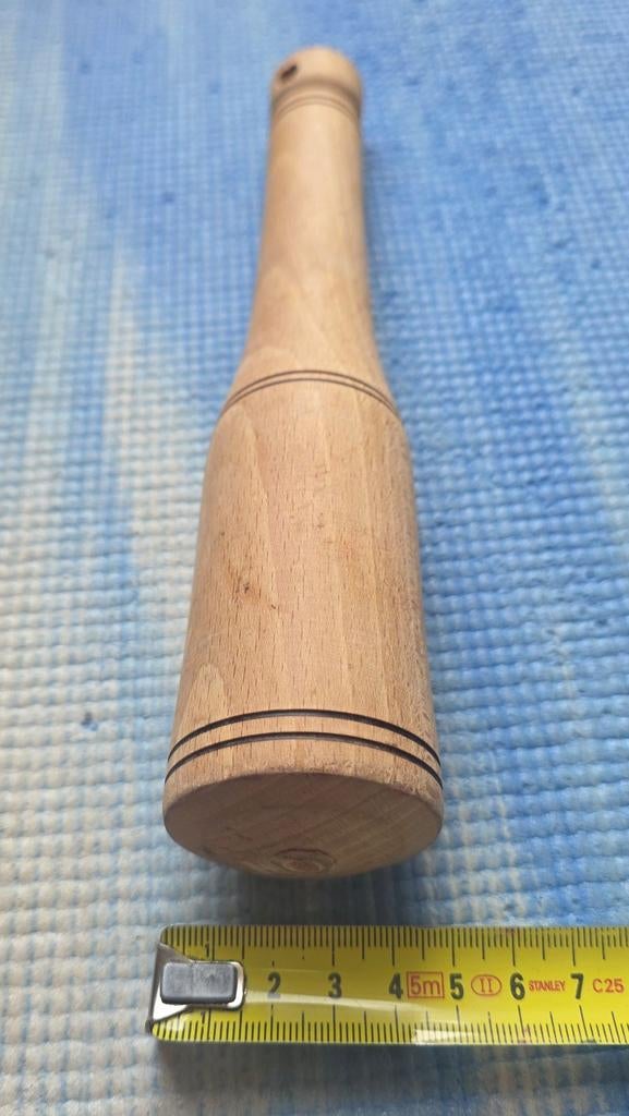 Groot Houten Stamper - 25cm x 4.5cm Keukenbenodigdheden, Ophalen of Verzenden, Nieuw
