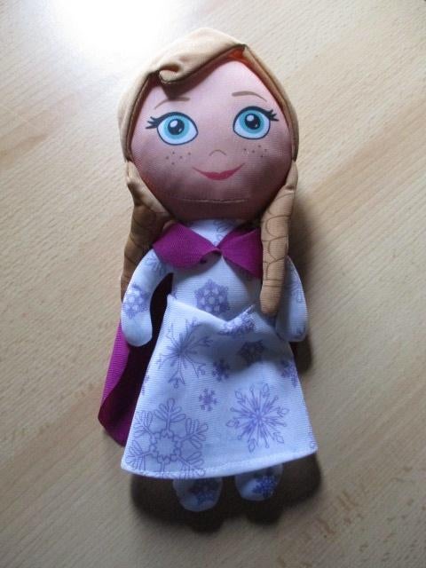 Disney Frozen Anna pluche 25cm Sambro, Ophalen of Verzenden, Overige figuren, Zo goed als nieuw, Beeldje of Figuurtje