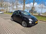 Fiat 500 1.0 70pk Hybrid 2022 Zwart, Voorwielaandrijving, 40 €/maand, 4 stoelen, Leder en Stof