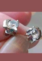 Zilveren oorbellen Dolfijn Swarovski, Verzenden, Nieuw, Knopjes of Stekers, Zilver