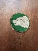Originele WW2 Timberwolf Patch - Uniform Embleem, Verzamelen, Militaria | Tweede Wereldoorlog, Ophalen of Verzenden, Landmacht