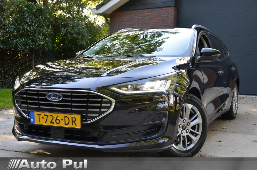 Ford Focus Wagon 1.0 EcoBoost Hybrid Titanium Navi/Pdc/Ecc/L, Auto's, Ford, Gebruikt, Euro 6, Zwart, Origineel Nederlands