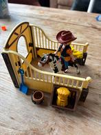 Playmobil paardenstal met cowboy en paard, Kinderen en Baby's, Speelgoed | Playmobil, Ophalen, Gebruikt, Complete set