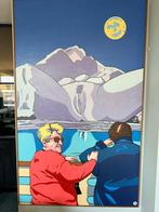 Groot schilderij Henk Roozendaal - "De IJsberg" (2002), Ophalen