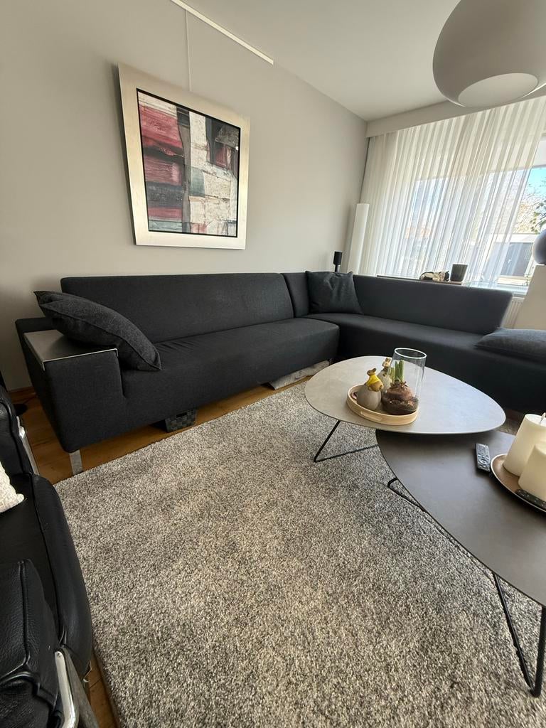 Hoekbank Luna van Gelderland, design Jan de Bouvrie, 250 tot 300 cm, Gebruikt, Hoekbank, 75 tot 100 cm