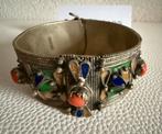 S131/Antieke emaille koraal BERBER armband Marokko, Verzenden, Overige materialen, Armband