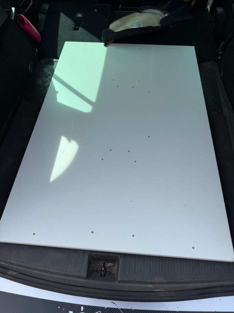 Gratis: wit bureaublad 120x80, Ophalen, Gebruikt, 120 cm, Wit