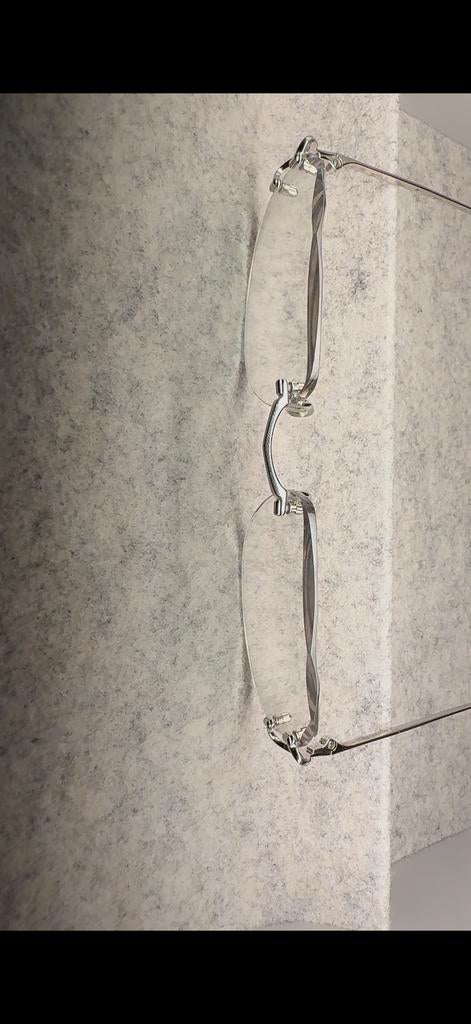Cartier brilmontuur zilverkleurig, Ophalen of Verzenden, Gebruikt, Grijs, Bril