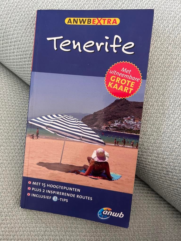 Tenerife ANWB reisgids met grote kaart, Boeken, Reisgidsen, Europa, Ophalen of Verzenden, Zo goed als nieuw, Reisgids of -boek