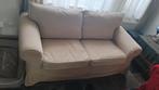 Ikea ektorp tweezits bank beige stoffen hoes sofa zetel, Ophalen, Gebruikt, 150 tot 200 cm, Tweepersoons