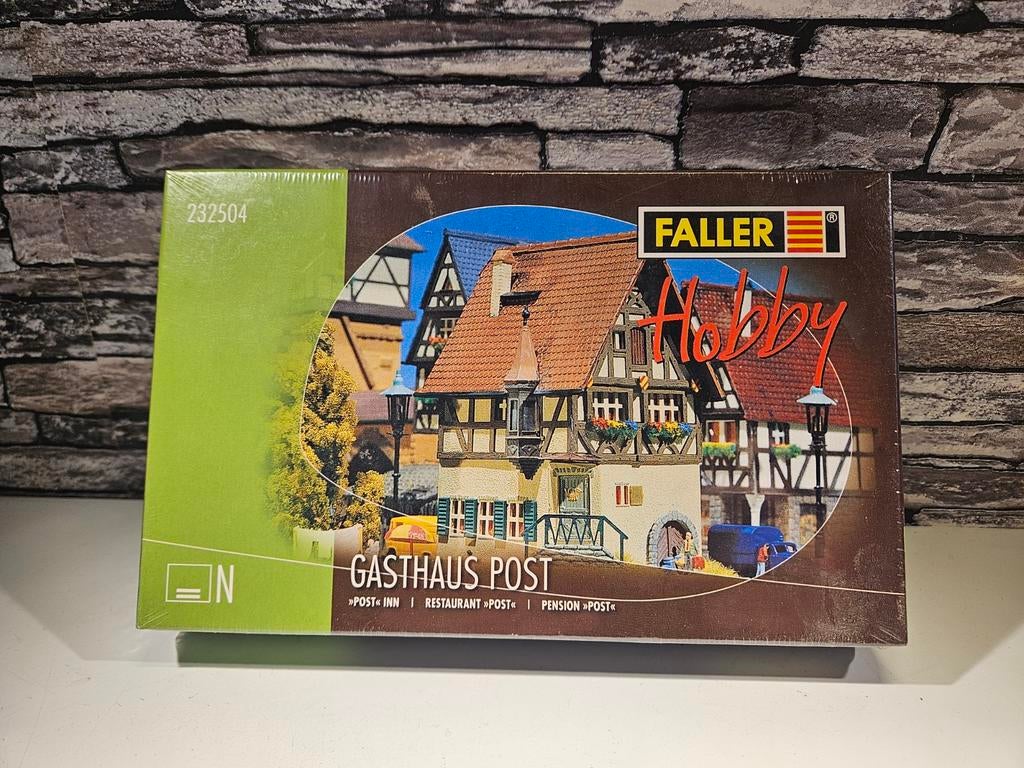Faller Gasthof Post vakwerkhuis N spoor trein 1:160, Overige merken, Gelijkstroom of Wisselstroom, Brug, Tunnel of Gebouw, Nieuw