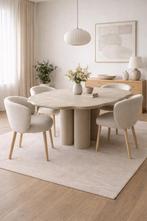 Design organische tafel 150cm microcement cloud eettafel, Huis en Inrichting, Tafels | Eettafels, Nieuw, Ophalen of Verzenden