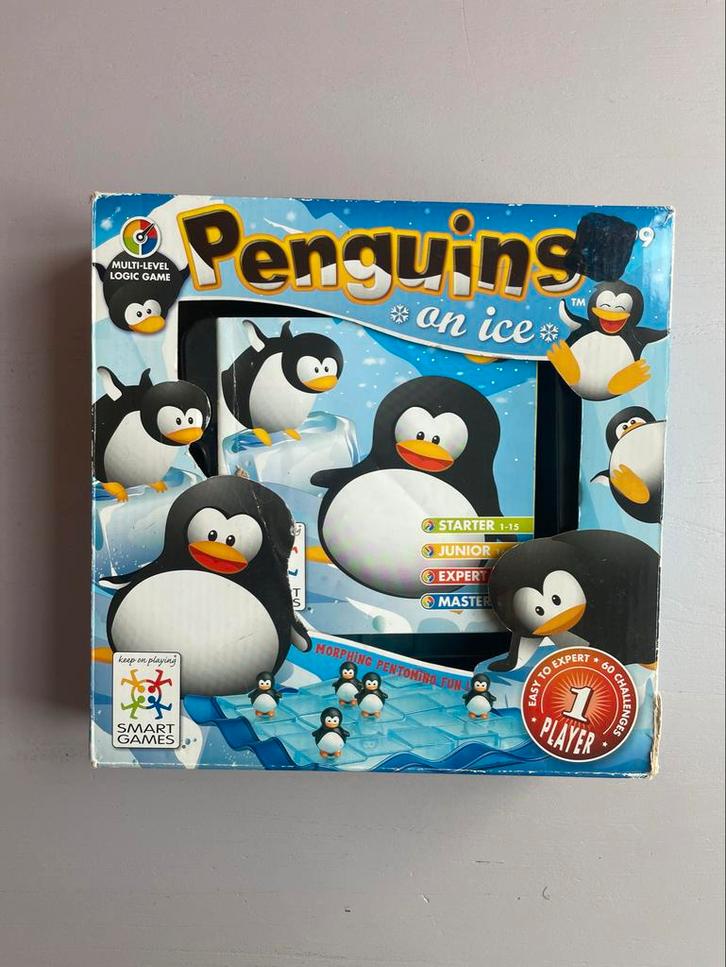 Smart Games: Penguins on Ice, Hobby en Vrije tijd, Gezelschapsspellen | Overige, Gebruikt, Een of twee spelers, Ophalen of Verzenden