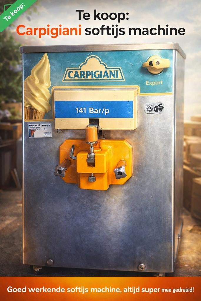 Carpigiani softijsmachine - Professioneel, onderhoud nodig, Ophalen of Verzenden