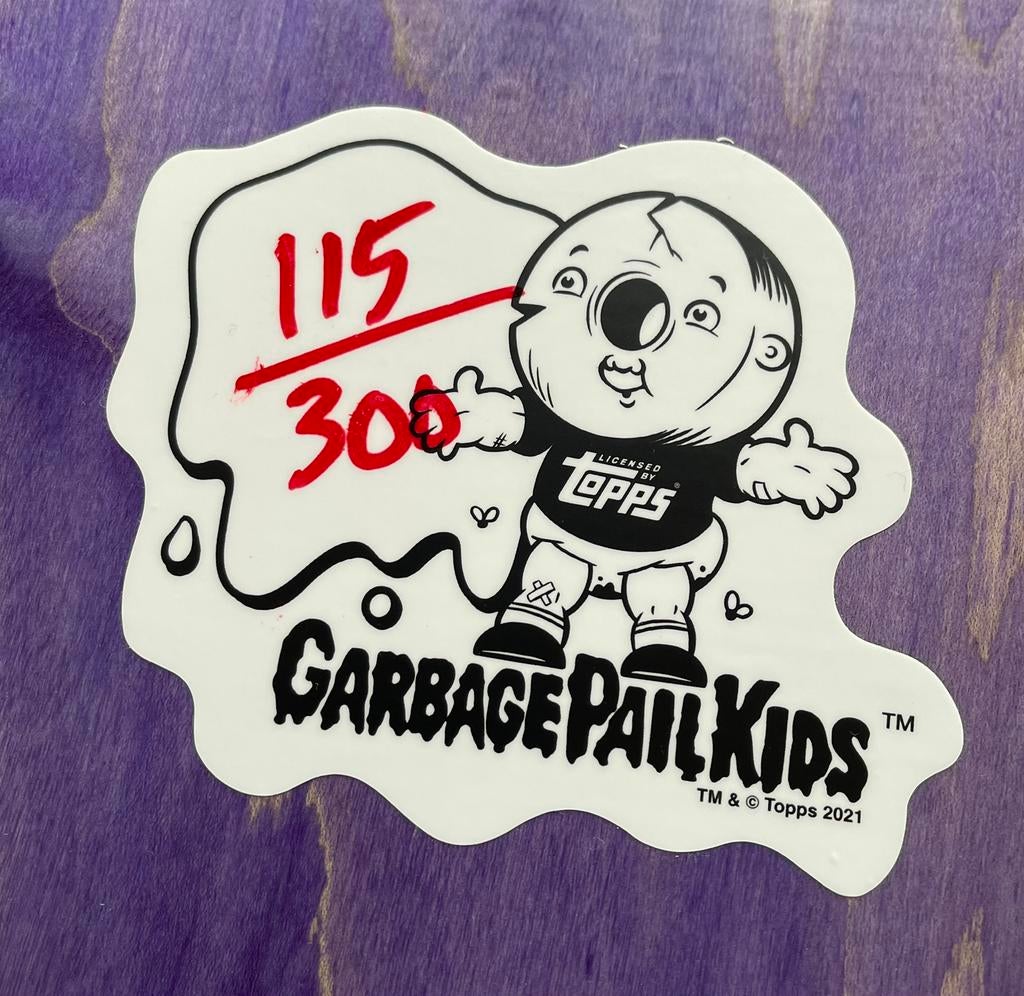 Garbage Pail Kids Deck – Adam Bomb LE 115/300 + Hanger, Ophalen of Verzenden, Zo goed als nieuw, Skateboard