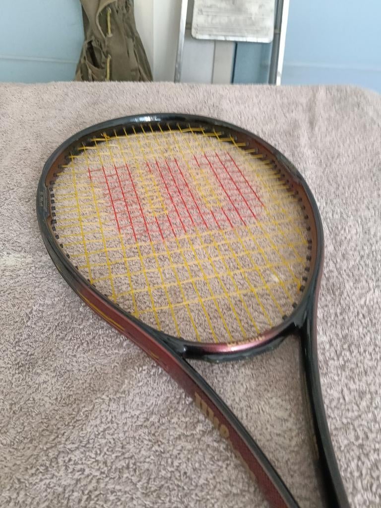 WILSON GRAPHITE PERIMETER WEIGHTING SYSTEM TENNIS RACKET, Ophalen of Verzenden, Racket, Wilson