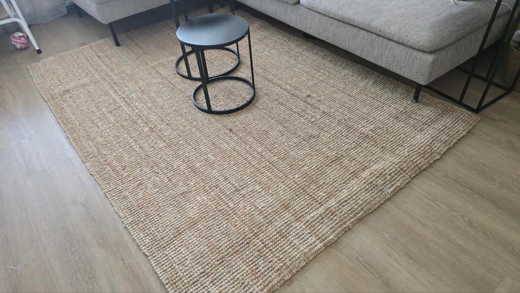 Juten vloerkleed - ikea lohals, Huis en Inrichting, Stoffering | Tapijten en Kleden, Bohemian, Natuurlijk, Scandinavisch, 150 tot 200 cm