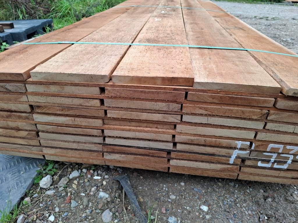Hardhout beschoeiing planken 350x20 cm bezorgen mogelijk, Ophalen, Planken, Nieuw, Hardhout