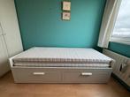 IKEA  brimnes bedbank+ 2 nieuwe matrassen, Huis en Inrichting, Slaapkamer | Bedden, Ophalen, Wit, Tweepersoons, Zo goed als nieuw