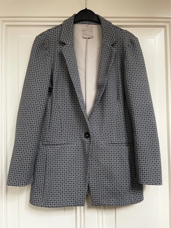 Yaya blazer blauw-wit maat 40, Kleding | Dames, Maat 38/40 (M), Blauw, Ophalen of Verzenden, Zo goed als nieuw