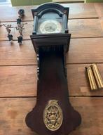 Antieke Zaanse Wandklok incl 3 Ornamenten +Messing Gewichten, Antiek en Kunst, Ophalen of Verzenden