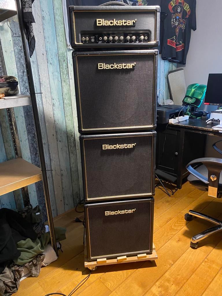 Blackstar HT5 buizen head met 3 speakers stack, Muziek en Instrumenten, Versterkers | Bas en Gitaar, Ophalen, Zo goed als nieuw