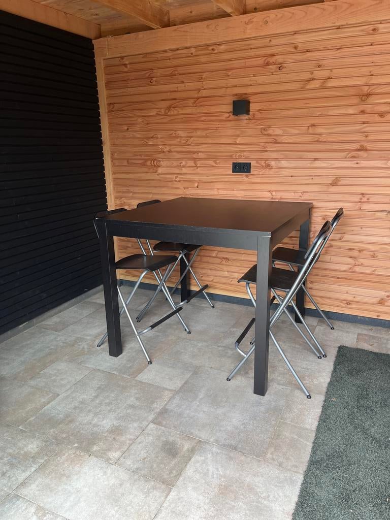 Zwarte vierkante bartafel, Ophalen, Gebruikt