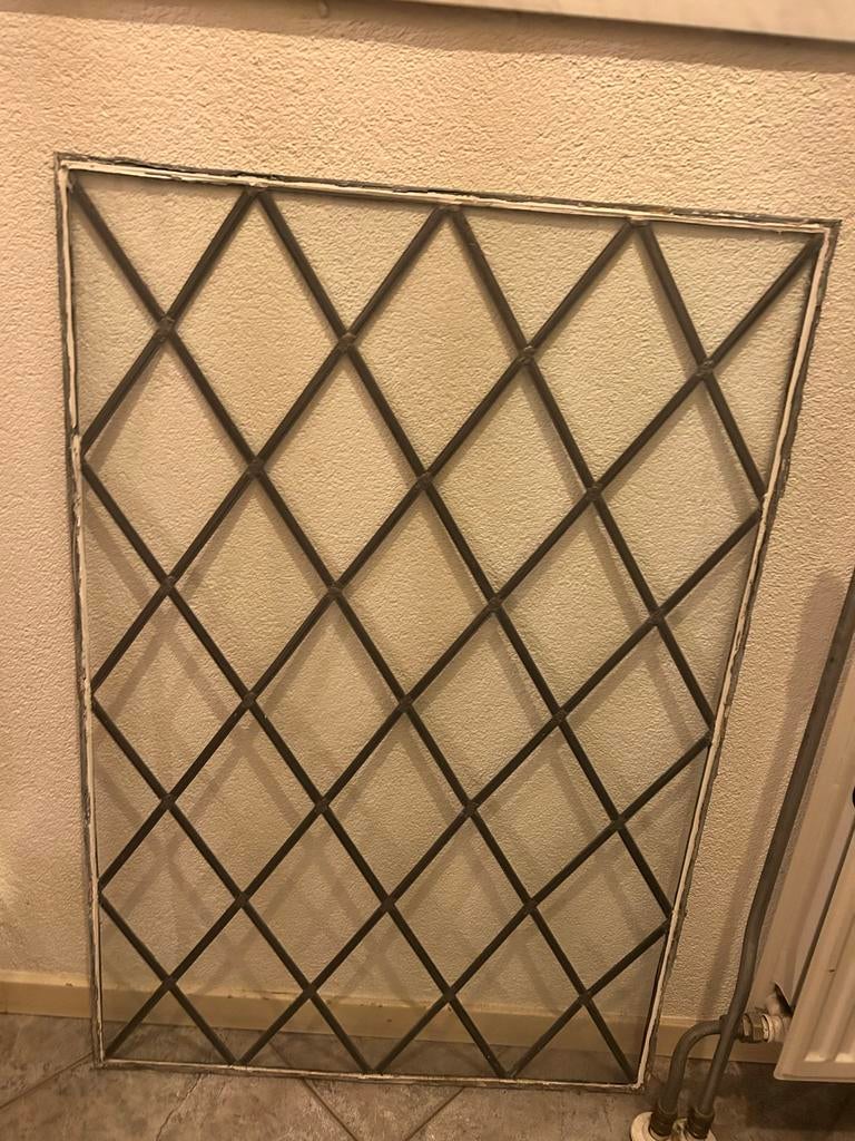 Authentiek Glas in Lood Paneel - Decoratief Raam, Doe-het-zelf en Verbouw, Glas en Ramen, Ophalen, Gevelraam of Ruit, Gebruikt