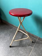 Vintage krukje rood/beige, Ophalen of Verzenden, Gebruikt, Staal