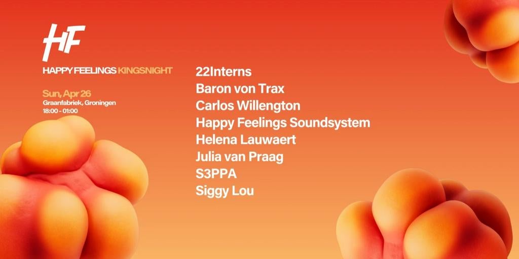 2x Happy Feelings Koningsnacht Groningen, Twee personen