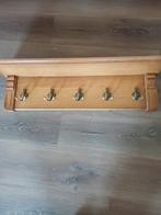 Mooie eikenhouten wandkapstok met 5 haken, Ophalen