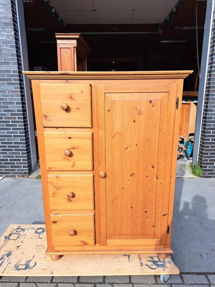 Grenen ladekast, Huis en Inrichting, Kasten | Ladekasten, Gebruikt, 100 tot 150 cm, 100 tot 150 cm, 25 tot 50 cm, Grenenhout, 5 laden of meer