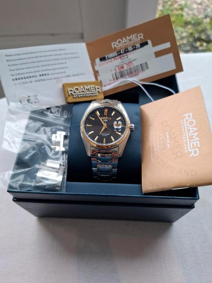 Roamer Searock (Swiss Made), Sieraden, Tassen en Uiterlijk, Horloges | Heren, Zo goed als nieuw, Overige merken, Staal, Ophalen