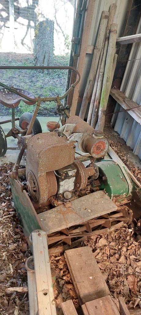 Antieke Ransomes Kooimaaier met Opvangbak - 80cm maaibreedte, Ophalen, Gebruikt, Ransomes, Opvangbak