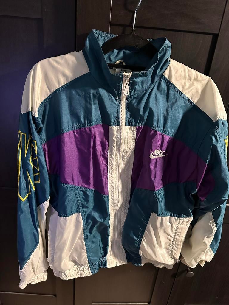 Nike vintage windbreaker jasje unisex mat Small, Ophalen of Verzenden, Gedragen, Overige kleuren