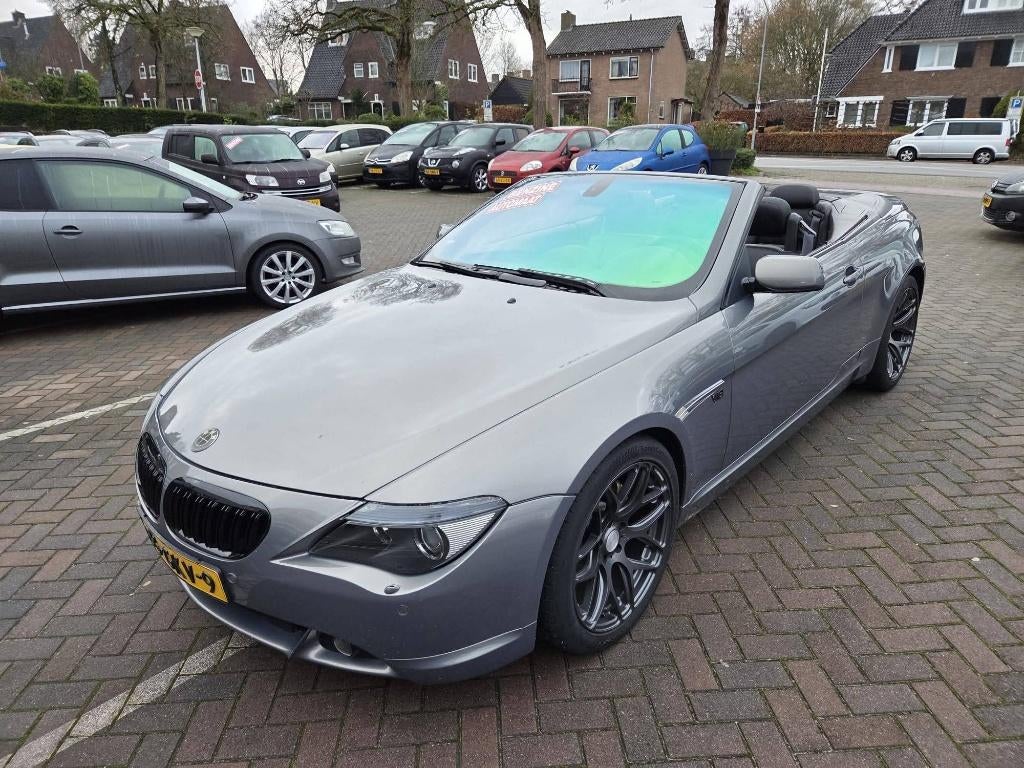 BMW 6-Serie 4.4 CI 645 Cabrio AUT 2004 Grijs bom vol optie s, Auto's, BMW, Bedrijf, 6-Serie, Airbags, Airconditioning, Apple Carplay