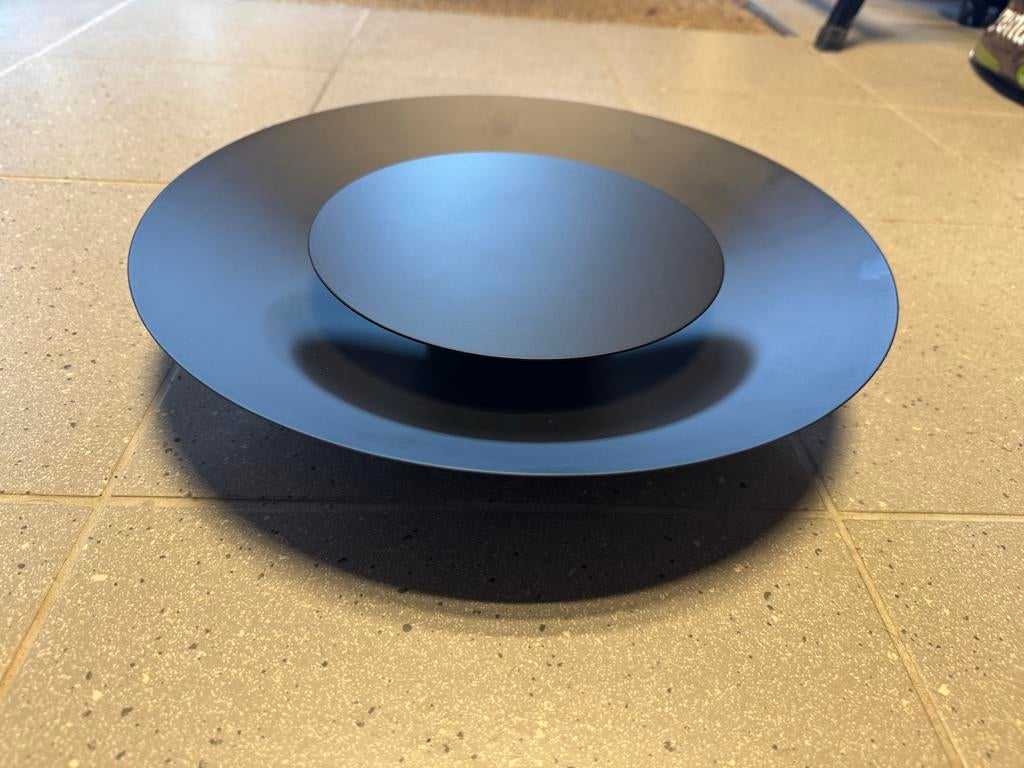 Lucide Foskal Plafonnière Zwart - Moderne Plafondlamp, Huis en Inrichting, Lampen | Plafondlampen, Ophalen, Zo goed als nieuw