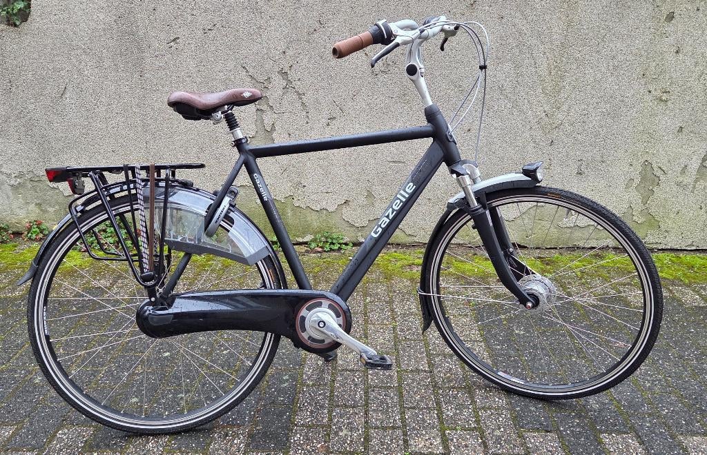 Gazelle Orange Plus herenfiets als nieuw, Fietsen en Brommers, Fietsen | Heren | Herenfietsen, Ophalen, Versnellingen, Zo goed als nieuw