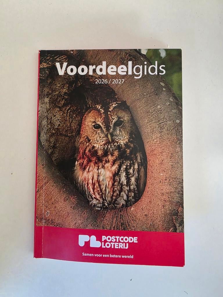 Voordeelgids Postcodeloterij 2026/2027, Ophalen of Verzenden
