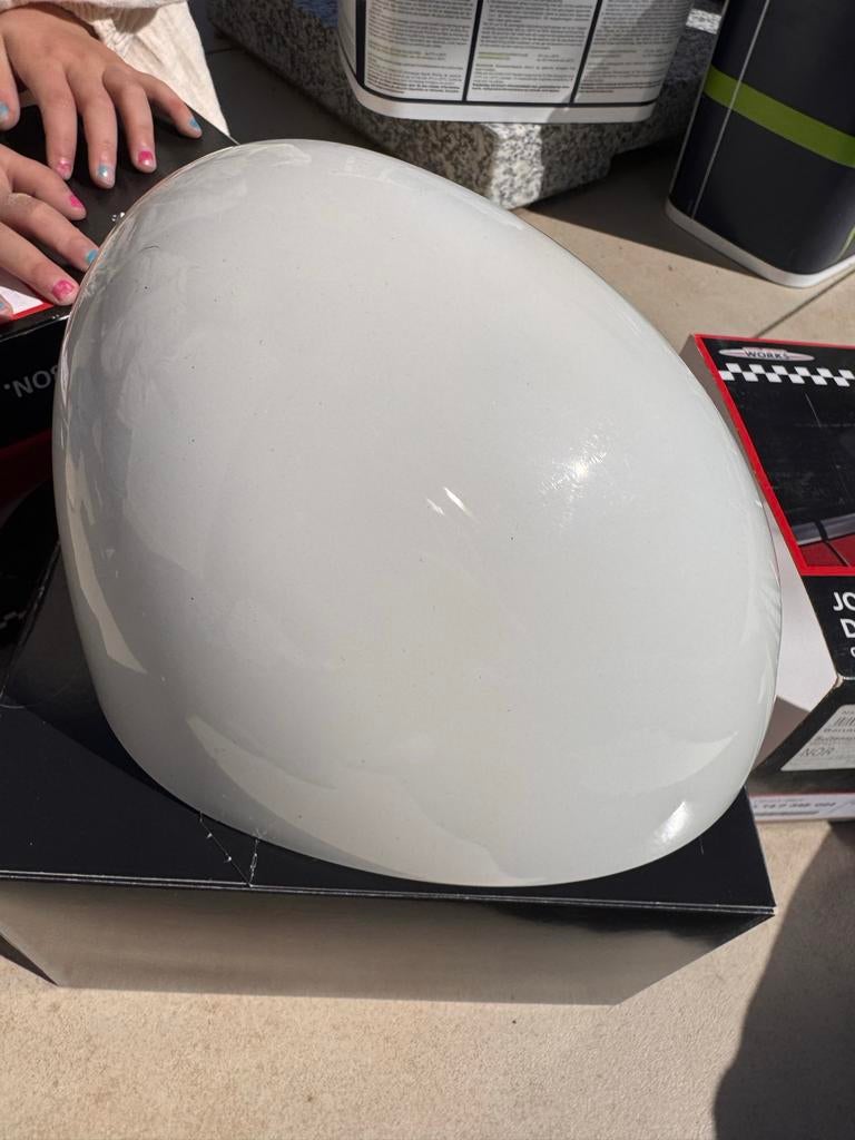 Mini R56 Spiegelkappen Wit - Lichte Beschadiging, Auto-onderdelen, Spiegels, Mini, Gebruikt, Ophalen