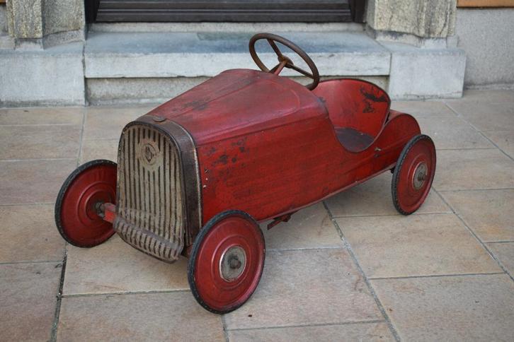 zeldzame trapauto devisix devillaine 1933 antiek speelgoed, Antiek en Kunst, Antiek | Speelgoed, Ophalen